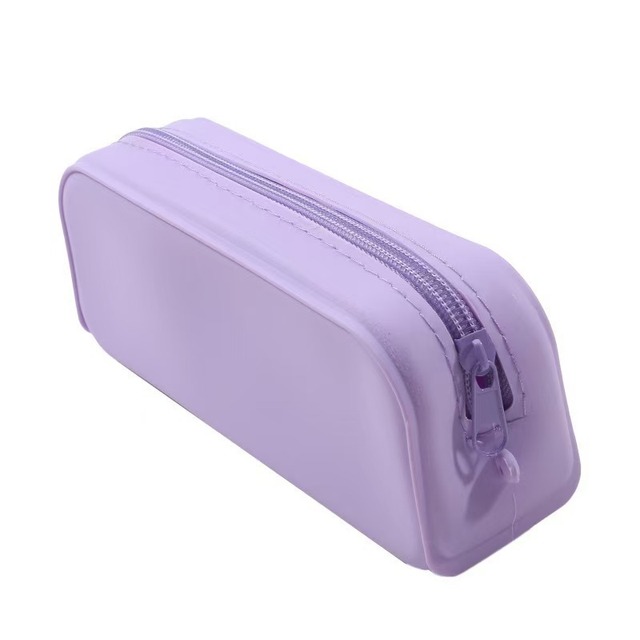 Y622 2026 New Wholesale Silicone Pencil Case School Office Stationery Kid Pen Bag Multifunction Storage Pouch