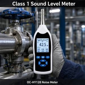 Sonometre numérique OC-HY128, moniteur de bruit environnemental continu 24h/24, analyseur de bande d'octaves 1/3, mesureur d'exposition sonore - Product Image 1