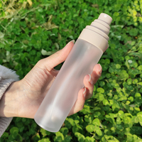 Bouteilles Cosmétiques en Plastique PET Personnalisées Brillantes Mates Transparentes Roses Vente en Gros Idéales pour Vaporisateurs d'Huile Impressions sur Mesure Emballage