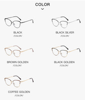 Nouvelles Lunettes Photochromiques Anti-Lumière Bleue Monture Métallique Œil de Chat Tendance Unisexe