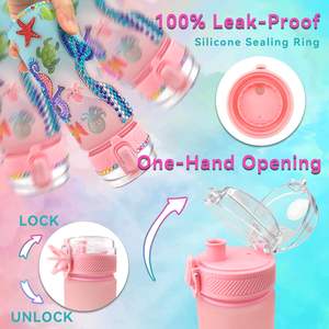 Menghias botol air Anda sendiri kit permata putri duyung lukisan kerajinan seni yang menyenangkan dan kerajinan hadiah mainan untuk ulang tahun anak perempuan - Product Image 3