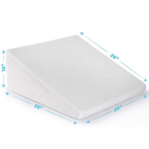 หมอนลิ่มโฟมหน่วยความจําสามเหลี่ยมอเนกประสงค์อิงรองรับสูงหมอนลิ่มกลับสําหรับกรดไหลย้อนอาการอาการปวดหัวใจกรน - Product Image 2