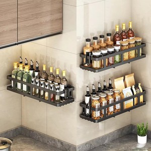 Étagère de rangement pour <span class=keywords><strong>douche</strong></span>, panier auto-adhésif <span class=keywords><strong>noir</strong></span>, étagères de salle de bain, panier mural pour accessoires de salle de bain - Product Image 2