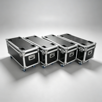 Flight case en aluminium sur mesure pour 3 projecteurs LED Wall Washer, robuste, pour le transport de matériel d'éclairage de scène