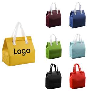 Custom Disposable Aluminum Foil <b>Cooler</b> Tote <b>Bag</b> Fast Food Hot/Cold Drinks Coffee Insulated Takeaway <b>Small</b> for Delivery - Product Image 1