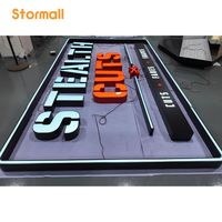 Letras de Canal Luminosas LED Acrílicas para Empresas, Letreros Exteriores, Letreros 3D Acrílicos con Iluminación Frontal LED para Negocios, Luminosos