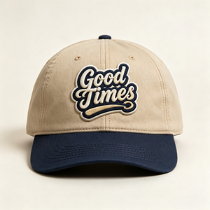 Cappello da Baseball Beige e Blu Artigianale con Cuciture di Precisione e Dettagli Intricati, Capolavoro di Artigianato - Product Image 2