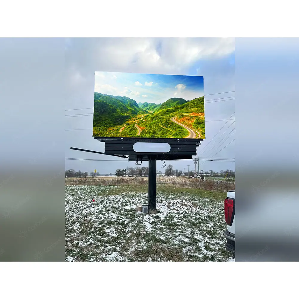 Наружный 4X3 3X3 P10 10 мм Дорожный уличный цифровой светодиодный экран рекламный щит знак Gigantes Pantallas De Led Para Publicidad наружный