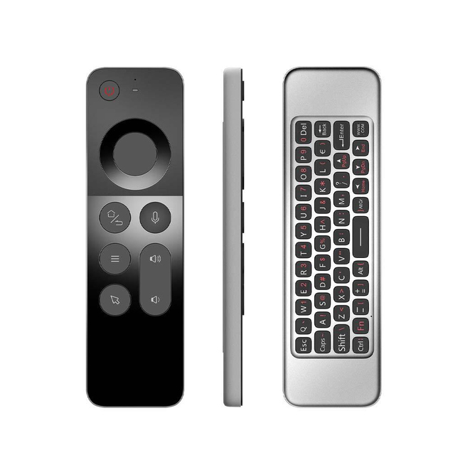 Factory W3 Voice Gyro Sensor Hands Free Remote Control Air Mouse for Smart TVs Android Boxes
