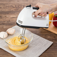 Batidora de Huevos Manual de 7 Velocidades para Repostería Casera, Mini Batidora de Crema Automática, Espumador de Leche Eléctrico