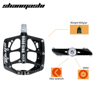 Pédales de <span class=keywords><strong>vélo</strong></span> vtt en alliage d'aluminium, anti-dérapantes, plates et larges, roulements scellés, ultra-légères, nouveau modèle - Product Image 3