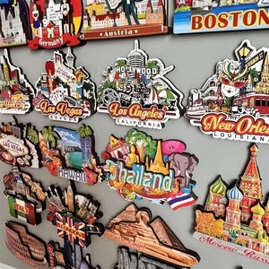 مصنع مخصص مغناطيس الثلاجة دبي روسيا تايلاند النمسا نيويورك الولايات المتحدة الأمريكية مغناطيس الثلاجة السفر الهدايا التذكارية للموزع - Product Image 3