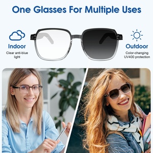 <span class=keywords><strong>Lunettes</strong></span> intelligentes UV400 avec fonction de changement de couleur, autonomie longue durée, connexion TWS, confortables, anti-lumière bleue - Product Image 2