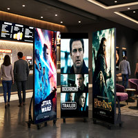 Pantalla LED Digital Ultra Delgada HD para Interiores, P1.86, Pantalla Publicitaria Tipo Tótem de Paso Pequeño, con Unión sin Costuras