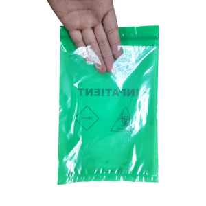 Espécimen de riesgo biológico 6x10 pulgadas/15,2x24,2 cm Congelar-Refrigerar Ziplock Top Impresión de logotipo personalizado Almacenamiento de muestras de laboratorio - Product Image 2