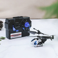 Mini hélicoptère électrique télécommandé en plastique pour enfants, jouet pour garçons débutants, prêt à voler en intérieur et en extérieur 3.5