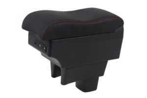 DAIAO DA-6753 France, boîte de console d'<span class=keywords><strong>accoudoir</strong></span> en cuir PU noir, double couche, avec chargeur USB coulissant, pour Renault <span class=keywords><strong>Duster</strong></span> ancienne - Product Image 6