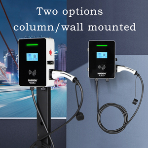 สถานีชาร์จรถยนต์ไฟฟ้าแบบติดตั้งบนพื้น รุ่นใหม่ หัวชาร์จคู่ AC/DC 3.5-7kW สำหรับสถานีชาร์จรถยนต์เชิงพาณิชย์ - Product Image 1