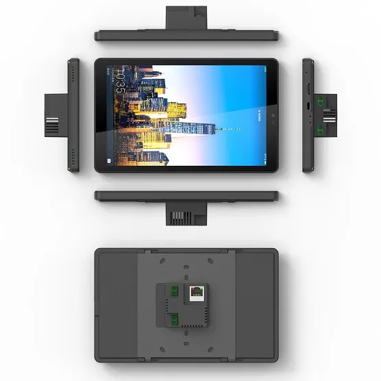 Eğlence sistemi dokunmatik ekran kontrol paneli android tablet 8 inç 4g lte dinamik ekran tablet