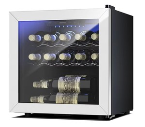 Mini Nevera para Vinos Josoo OEM ODM, Refrigerador de Vino Eléctrico, Enfriador de Vino con Capacidad para 14 Botellas y 2 Estantes Metálicos - Product Image 1