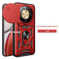 Lichicase Aimant Antichoc Heavy Duty Mobile Couverture Arrière pour Honor X9D X70 Porte-Anneau En Métal Hybride Cas
