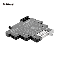 Module de relais à interface mince à vis avec indicateur LED 120VDC/AC, rail DIN, charge 6A/250VAC, relais électromagnétique de puissance, tension de commande