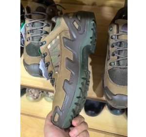 TSB08 Brown Green CP Customized Outdoor Brown Ankle Middle Cut <b>Boots</b> Ankle Height <b>Hiking</b> Outdoor Heavy Duty Training Shoes - Product Image 5