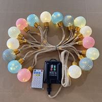 Guirlandes lumineuses de jardin d'extérieur G50, lumières LED en forme de globe, lumières suspendues étanches pour le camping, la terrasse, la maison, la cour, le balcon, les fêtes