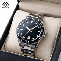 Reloj de Cuarzo Migaga de Nuevo Diseño, Moderno, Resistente al Agua 10 ATM, de Acero Inoxidable, Resistente al Agua hasta 100 Metros, Reloj de Buceo, Casual de Negocios