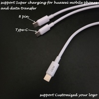 Top Qualité Meilleurs Prix Ventes Chaudes Renforcé Durable Super Charge 8 Broches USB C 2 en 1 Câbles