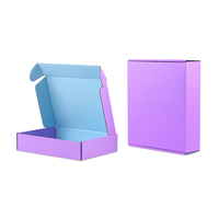 Cajas de Envío Biodegradables de Cartón Corrugado Kraft Reciclado con Logotipo Personalizado, Laminación Brillante, Grabado en Relieve, Cierre Magnético, para Calcetines