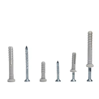 Ventes d'usine professionnelles Chine Fastener Expanding Plug Outils matériels d'ancrage de mur d'expansion en plastique