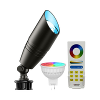 Tuya WiFi RGBCW Smart Garden Light Télécommande Aluminium 12V Changement de couleur IP65 Étanche LED Paysage Projecteurs
