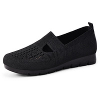 Mocassins plats pour femmes en maille respirante, antidérapants, confortables, à bout rond, style décontracté et professionnel, chaussures de danse et de ville
