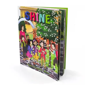 Fee Sample Custom Design Children's Book Kids Story Board Books Art Paper Colour Book