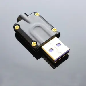 Adaptateur de prise de câble USB 2.0 en alliage de zinc, connecteur USB pour câble de données, chargeur d'alimentation de téléphone à 4 broches