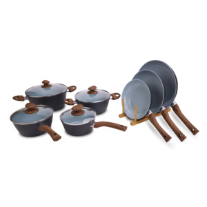 Hiện Đại Gốm Công Nghệ Lớp Phủ Không Dính Chảo Với Cảm Ứng Mềm Mại Bakelite Tay Cầm Bằng Gỗ Tương Thích Với Cảm Ứng Tất Cả Các Khác Vòi Bếp - Product Image 2