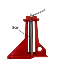 SC ECOMMERCE Modèle JI-3N2F-RXOI Lot de 4 serres-joints carrés à angle droit en métal 90° pour le travail du bois, aluminium et plastique, fabriqués aux États-Unis