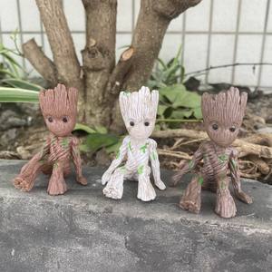 <span class=keywords><strong>Pot</strong></span> de fleurs en PVC fait main en forme d'homme-arbre, poupée à habiller pour miniatures assises - Product Image 2