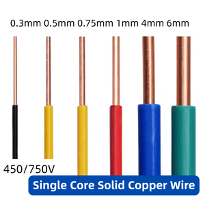สายไฟฟ้าฟ้าอาคารบ้านฉนวนพีวีซีแข็ง <span class=keywords><strong>thw</strong></span>/thhn สายทองแดง - Product Image 1