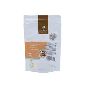 食品包装用棕色咖啡袋环保可回收/牛皮纸盒袋带阀门和窗户的咖啡袋