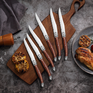 Garwin OEM/ODM Durable Modern Laguiole Style Full Tang <strong>Steak</strong> <strong>Knife</strong> with ABS Handle for Restaurants - Product Image 1