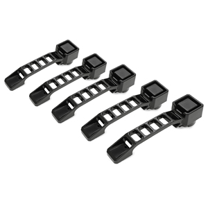 Pour <span class=keywords><strong>Jeep</strong></span> <span class=keywords><strong>Wrangler</strong></span> JK/JKU 2007-2018, kit de poignées de porte extérieures noires en aluminium - Product Image 3