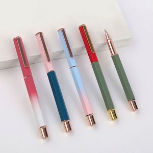 Custom High Quality <b>Color</b> Matching Cute Luxury Business Promotional Gift Ballpoint Metal Hexagon <b>Pen</b> Custom Logo Office Use UV - Product Image 2