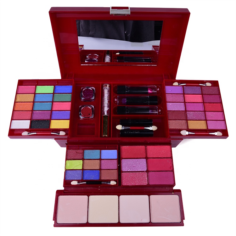 women fully stocked makeup kit
