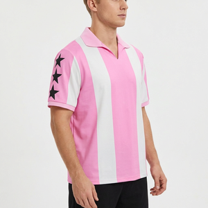Tela CVC de Alta Calidad, 180 GSM, para Camisetas, Color Sólido, Hombros Caídos, Anti-Pilling, Manga Corta, Casual, Unisex, Lavada - Product Image 3