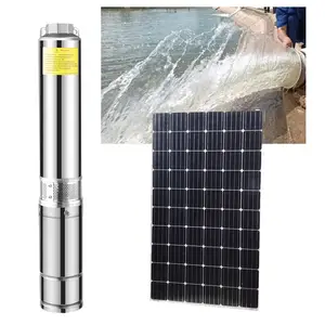 Nước năng lượng mặt trời 750 Wát 7.5KW bơm 72V DC năng lượng mặt trời Máy bơm nước 3 inch thông minh chìm Máy bơm nước với năng lượng mặt trời hình phạt