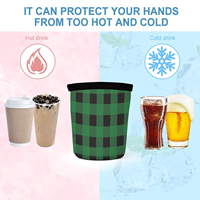 Manchon isotherme réutilisable en néoprène pour tasses à café, porte-boissons personnalisé avec logo, Koozies pour gobelets en papier, bouteilles et gobelets isothermes – Vente en gros