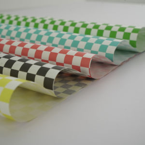 Papier d'emballage pour sandwichs anti-graisse personnalisé, écologique, résistant à l'huile et à la graisse, différentes couleurs, fabriqué à partir de papier enduit de PE - Product Image 1