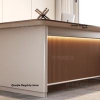 Bureau de direction de luxe moderne LBZ-131X, bureau d'ordinateur haut de gamme, bureau de classe supérieure simple et spacieux